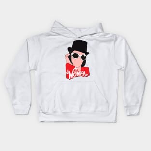 willy wonka sticker tiktok Kids Hoodie